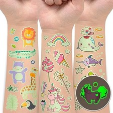 EMOME Temporary Tattoos for Kids, 56 Sheets Glow in the Dark Tattoos B0D9CZ741P