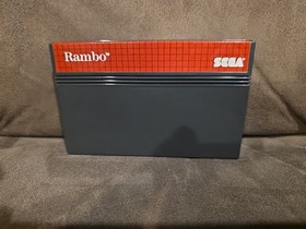 SEGA MASTER SYSTEM RAMBO FIRST BLOOD PART 2 COMPLETE IN BOX RARE CIB GENUINE 