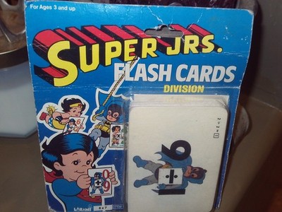 BATMAN SUPER JRS. FLASH CARDS SUPER FRIENDS RARE JUSTICE LEAGUE AMERICA MOC 1979