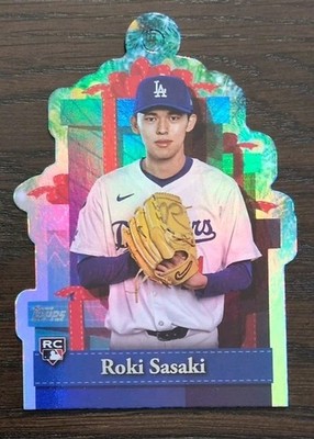 2025 Topps Holiday Present Die Cut Ornament ~ Roki Sasaki #PO-1 ~ LA Dodgers