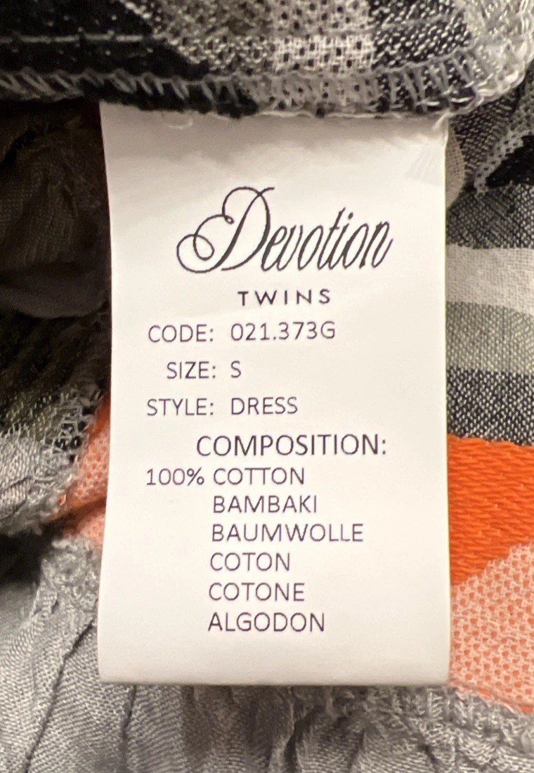 Devotion Twins Square-Neck Mini Cotton  Dress Siz… - image 7