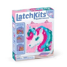 LatchKits Latch Hook Kits for Kids   Crafts, 12'' L x 11'' W, Multicolor