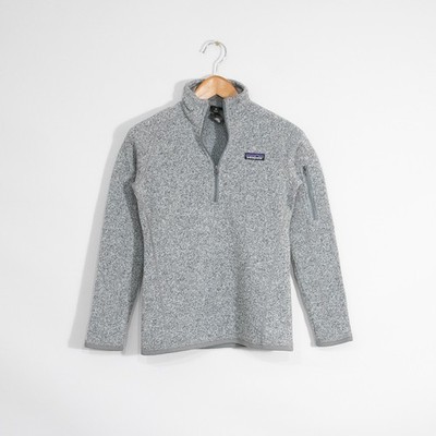 Patagonia Better Sweater Fleece Jacket Womens XS - Gray Hiking Quarter Zip Gorp