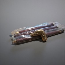 Brass Greyhound Dog Head Cane Walking Stick NIB