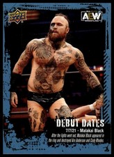 2022 Upper Deck AEW Malakai Black #DD-6 Debut Dates