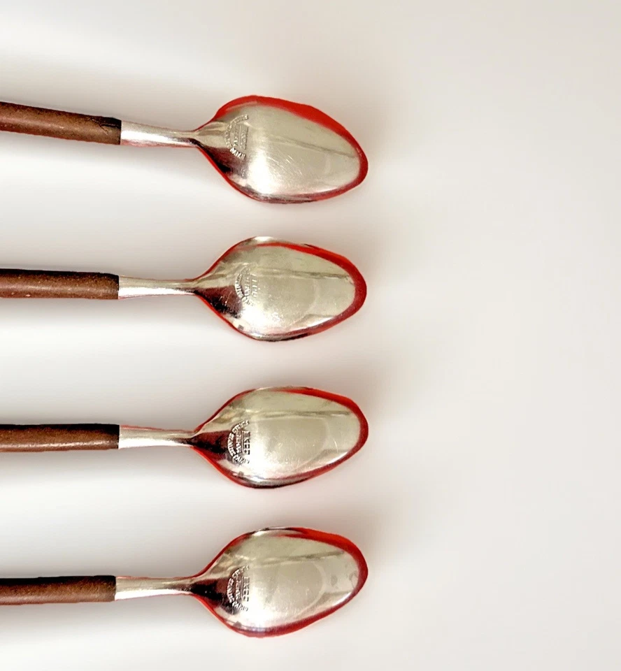 EKCO ETERNA 独木松饼合成木质餐具日本替换 x4 茶匙 — 第 3/4 张图片