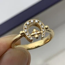 Temple St. Clair Diamond Horseshoe Ring 18k Gold