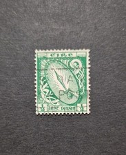 1922 Emerald 1/2p Sword Of Light Stamp, SE wmk, Used.