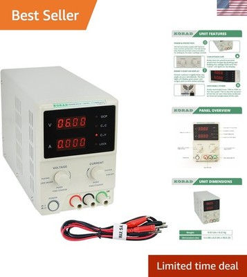 KD3005D - Precision Variable Adjustable 30V, 5A DC Linear Power Supply Digita...