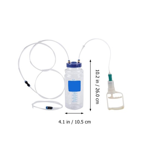 1 Set Brake & Clutch Bleeder Vacuum Pump Kit Pneumatic Fluid Bottle Tool 2L - Picture 10 of 12