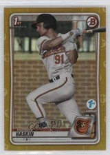 2020 Bowman Draft 1st Edition Gold Foil 45/50 Hudson Haskin #BD-130 11if