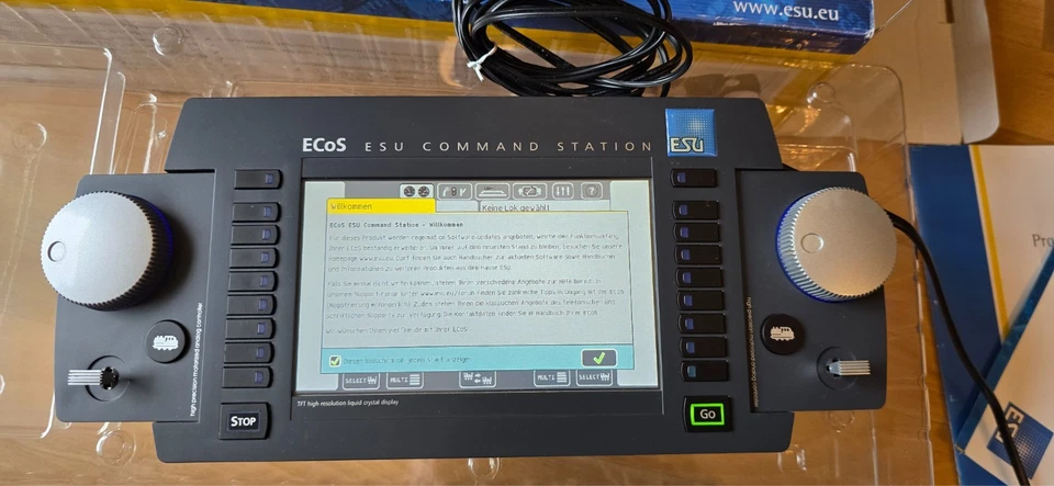 ESU 50210  ECoS  Zentrale, 6A 7 Farb TFT Display, MM/DCC/SX/M4 mit Netzteil OVP - Bild 2 von 4