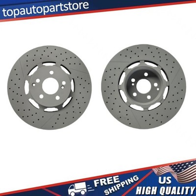 Rear Brake Drilled Disc Rotors Fit Mercedes Benz E63 Amg S 2018 2019 2020 2021 