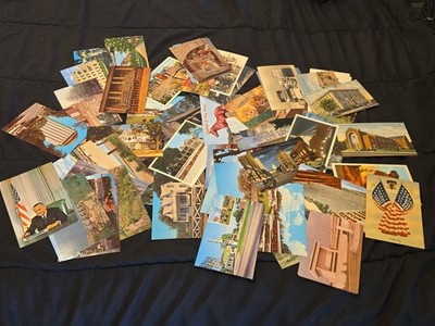 Postcard Collection 1940s-1980s Travelers Memorabilia Lot Of 59 Post Cards