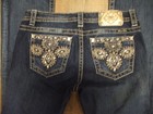 MISS ME Slim Boot Jeans Blue Denim Womens 30 R Reg. Length 32 EUC — photo 9