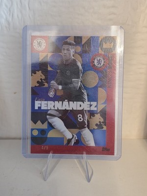 Enzo Fernandez 4/5 Topps Team Set Chelsea Premier League Champions League