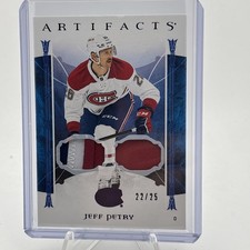 Jeff Petry artifacts double patch 22/25 Purple Canadiens Panthers 3-color!!
