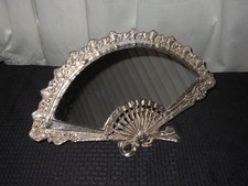 Vintage Art Nouveau Style metal brass? Vanity Fan Mirror