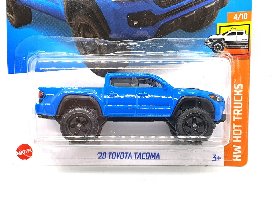 Coche de juguete fundido a presión Hot Wheels '20 Toyota Tacoma modelo para niños HW Hot Trucks 1:64 azul Foto 4 de 4