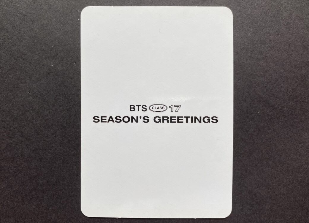 BTS-2017 SEASON'S GREETINGS OFFICIAL PHOTO CARD TAEHYUNG | eBay