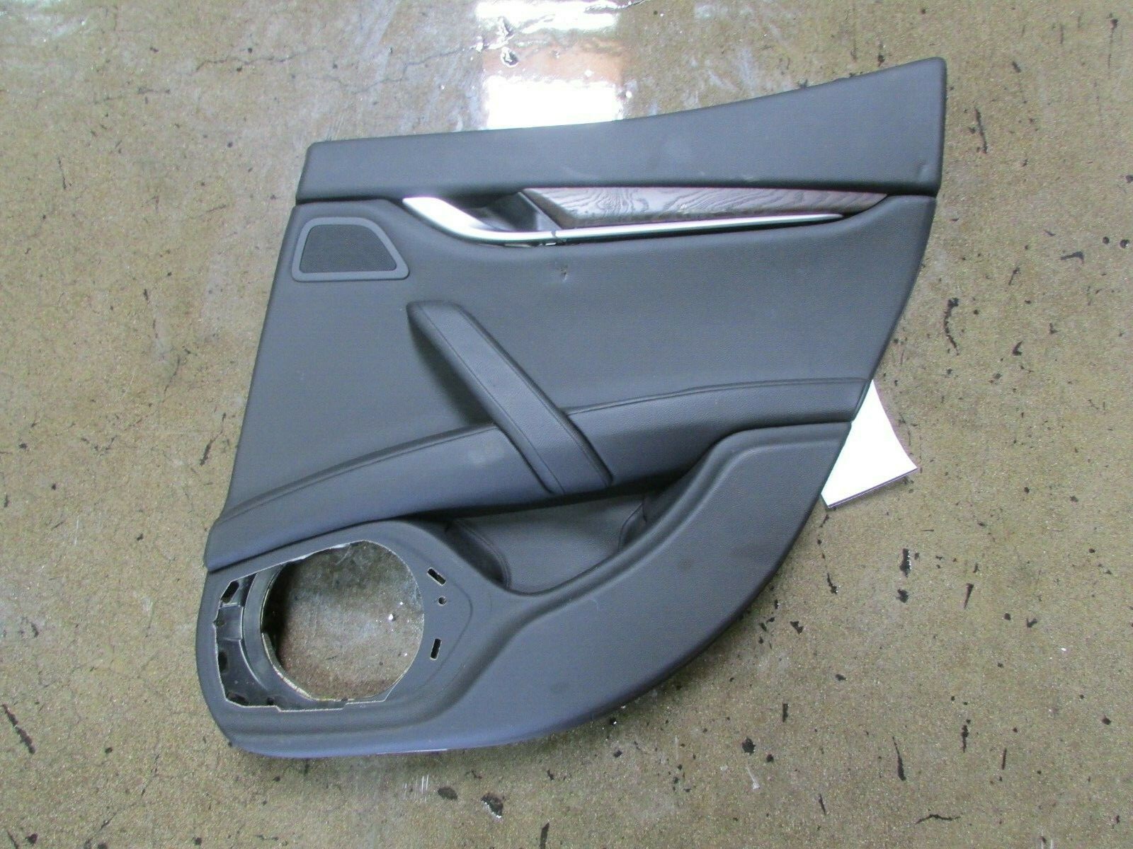 Maserati Ghibli, RH, Right Rear Door Trim Panel, Black, Used, P/N 6700188890