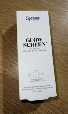   Supergoop Glow Screen Sunset LSF 30 UVA UVB Sonnenschutz Grundierung 50ml Glowscreen