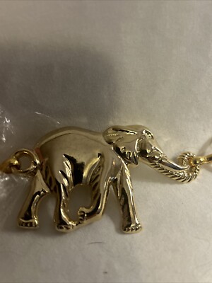VTG Gold Tone Elephant Chain Belt With Lion Head Charm 1980’s   OBO Extra Small Vintage Gold Tone Lion Head Chain Link Belt - Etsy main image 4
