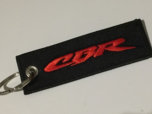 GREAT STYLE CBR 650R 500R 600RR EMBROIDERED KEY RING TAG FREE P+P UK SELLER,