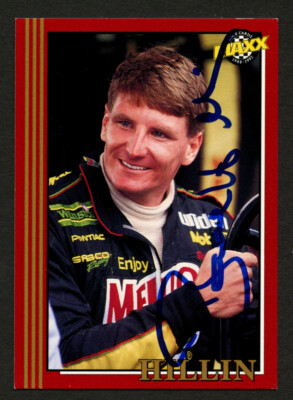 Bobby Hillin, Jr. #53 signed autograph auto 1992 Maxx NASCAR Racing Trading Card
