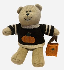STARBUCKS Bearista Bear 2009 Halloween Pumpkin Trick Or Treat Sweater 10  Plush