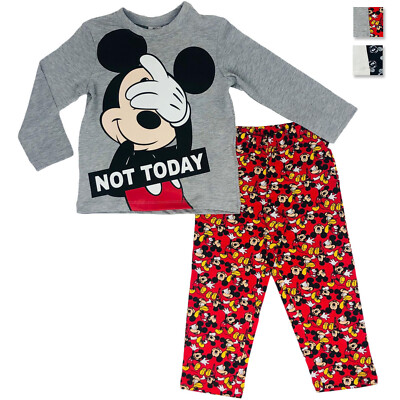 Disney Mickey Mouse Schlafanzug Langarm Baby Offiziell 1263