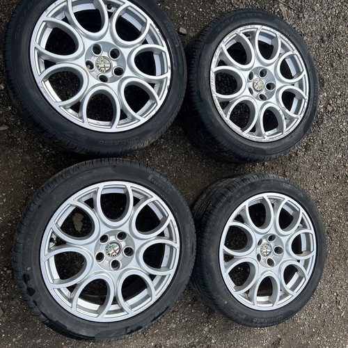 4 ALFA ROMEO 18" ZOLL ALUFELGEN FÜR 159 BRERA Pirelli Reifen 235/45 R18