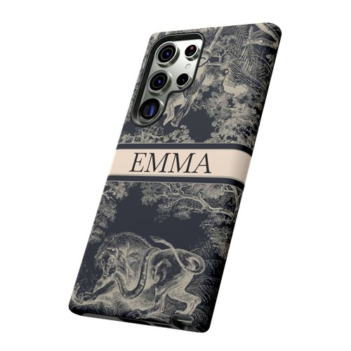 Custom Name Tough Phone Case with Lion & Monkey Design, Personalized Phone Cover - 第 219/263 張圖片