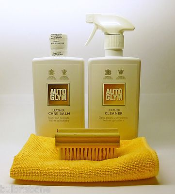 Autoglym Lederreiniger & Pflegebalsam ''KIT'' mit Bürste und Mikrofasertuch
