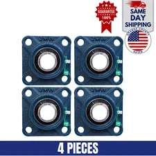 UCF207-20 Pillow Block Flange Bearing 1-1/4" Bore 4 Bolt Solid Base (4PCS)
