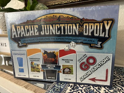 NEW Apache Junction Opoly Board Game Monopoly Style RARE (Only One On Ebay)