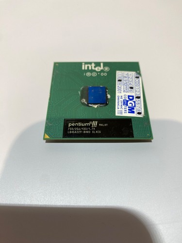 Intel Pentium III 733MHz SL4CG 256KB FC-PGA CPU Vintage Retro Collector’s Piece - Zdjęcie 3 z 3