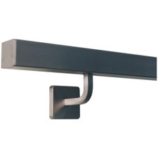 Handlauf Edelstahl quadratisch 40 x 40 mm gewinkelte quadratische Edelstahlhalte