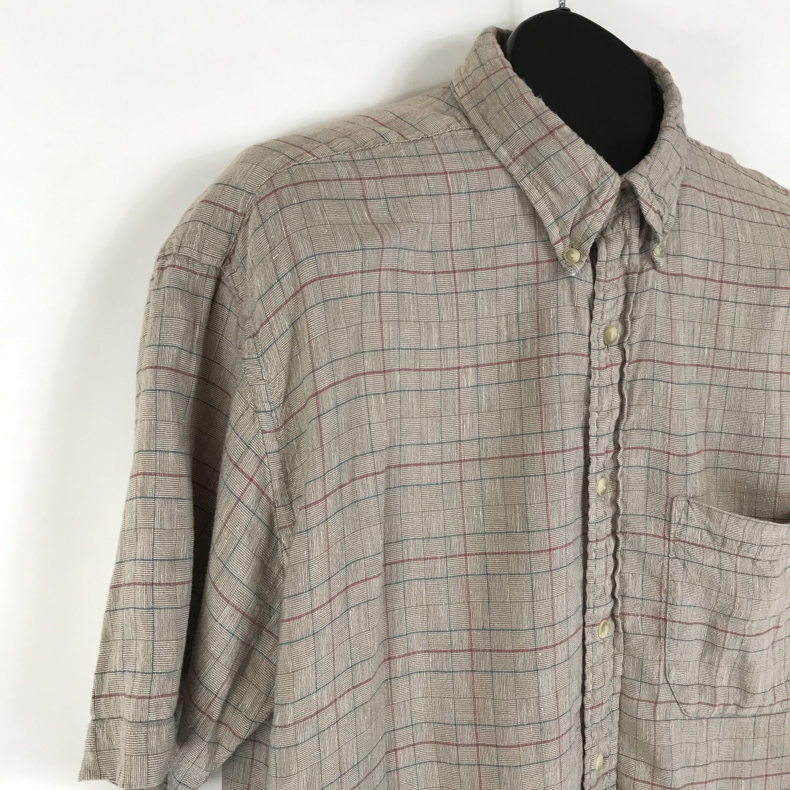 Pendleton Linen Blend Button Down Shirt Men's Lar… - image 5