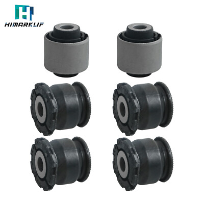6Pcs Rear Lower Knuckle Bushing for Honda CIVIC 01-05 CRV 02-06 ELEMENT 03-06