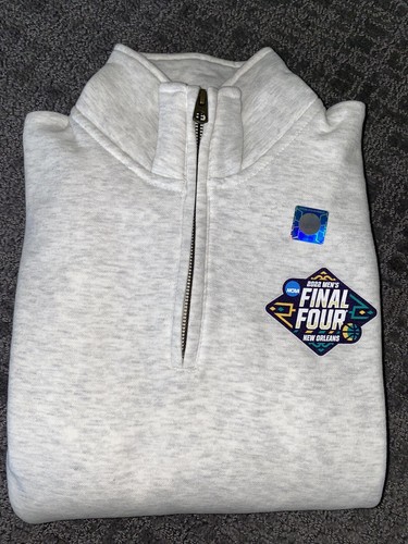 Authentic NCAA 2022 Final Four 1/4 Zip Gray Pullover Sweatshirt Men’s Size XS - Bild 2 von 10