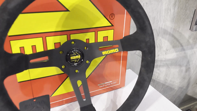 Genuine New MOMO ITALY STEERING MOD. 08 Black Suede 350mm