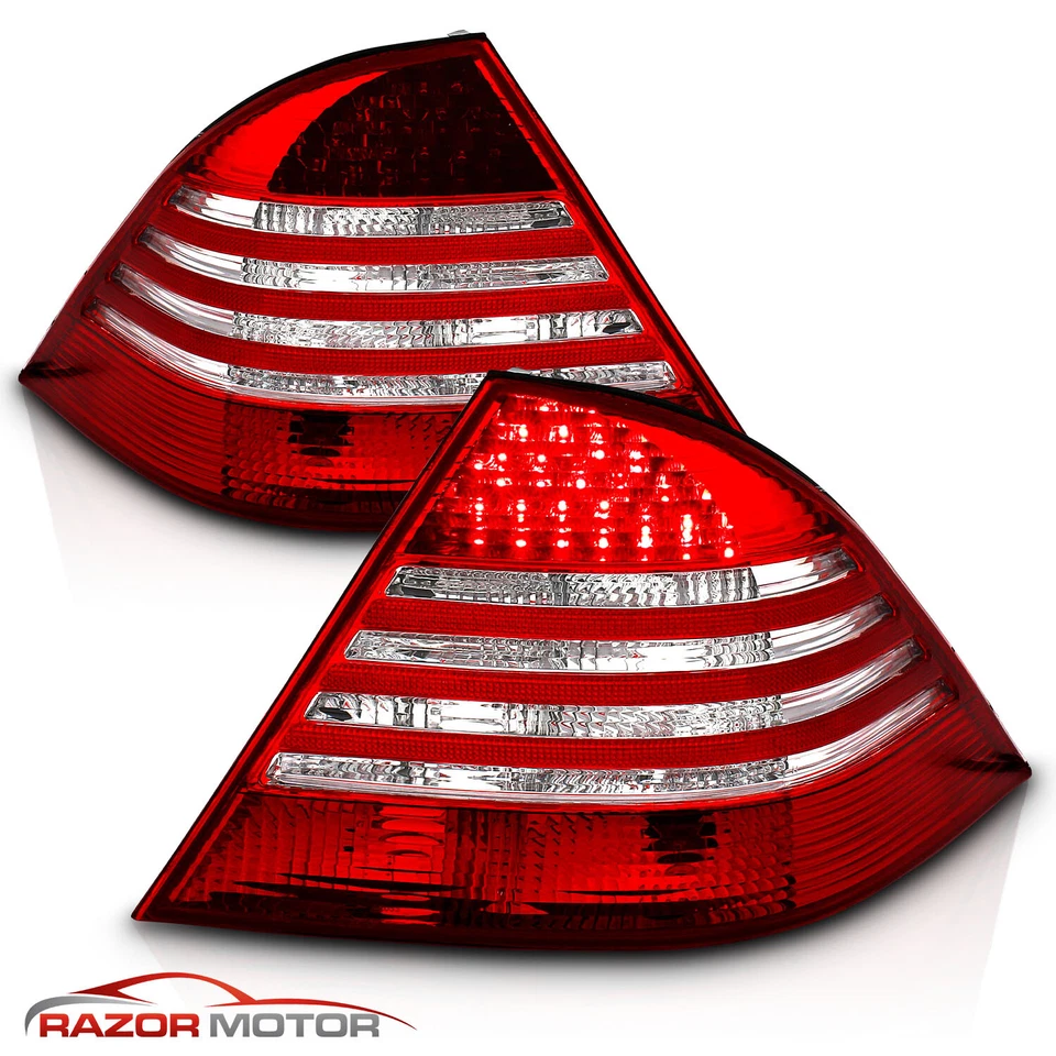 2000-2006 For Mercedes-benz W220 S-Class S430 S500 S600 S550 Red LED Tail Lights - Image 2 of 4