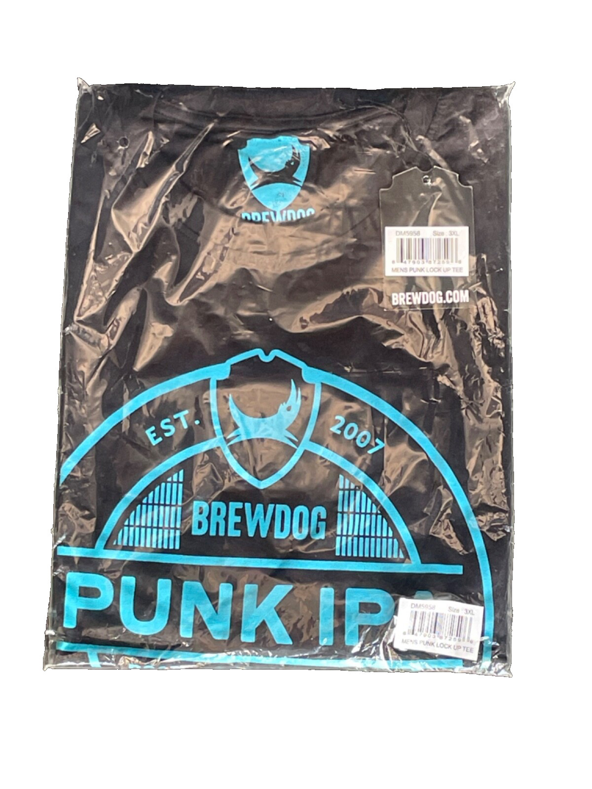 Brewdog Tee Shirt Punk IPA Men’s XXXL Black Brand New in Original Packaging 3XL image 7