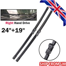 Front Windscreen Flat Window 2x Wiper Blades For VW Passat B6 Golf 5/6 24"19"