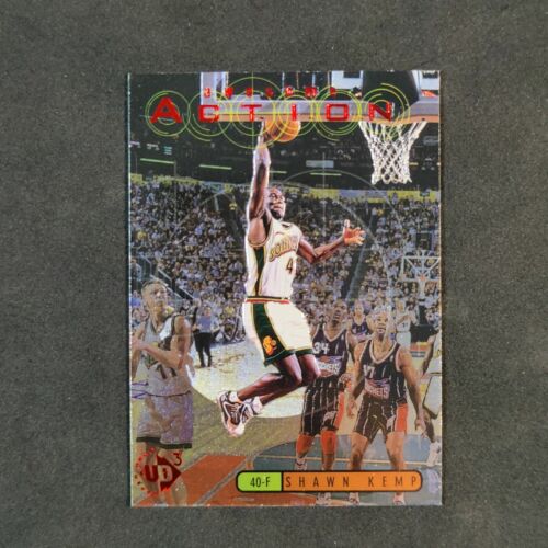 1997-98 Upper Deck UD3 Awesome Action Shawn Kemp #A4 Seattle Supersonics