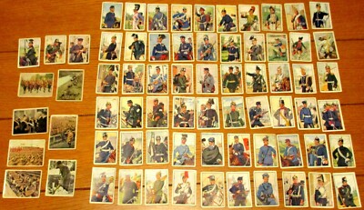 german tobacco cards Vintage Tobacco Sturm Zigaretten German Uniform Cards (63) + 9 WW2 German  Cards