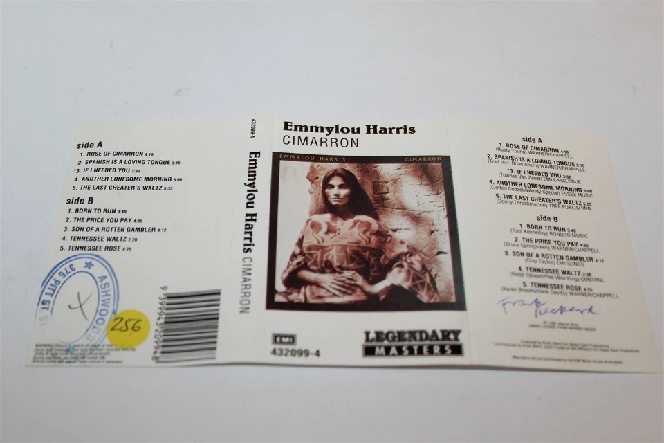 Emmylou Harris Cimarron Cassette Tape EMI 432099-4 - Image 4 of 4