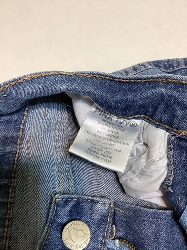 Girl's Pink Ivy Flared Leg Jeans with Side Pockets - Picture 7 of 9