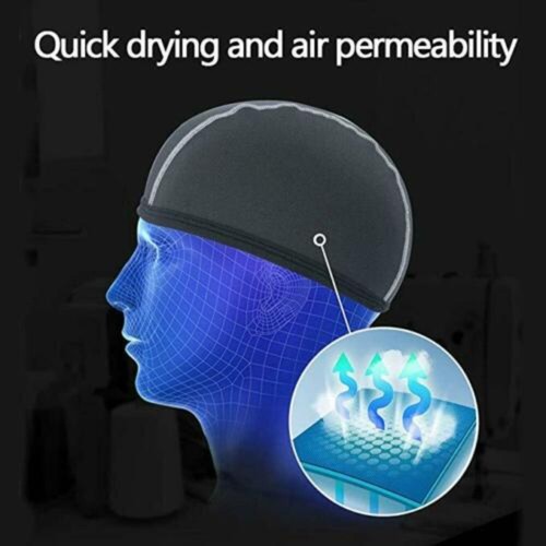 Gorra de calavera con cúpula calva absorbente de sudor forro deportivo gorro de enfriamiento - Imagen 3 de 11